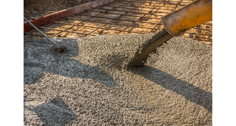 Ready-mix concrete pour